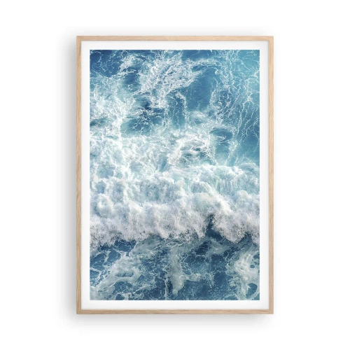 Affiche dans un chêne clair - Poster - Joyeusement et en sautant - 70x100 cm