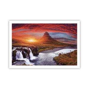 Affiche - Poster - Vue de la terre du milieu - 91x61 cm