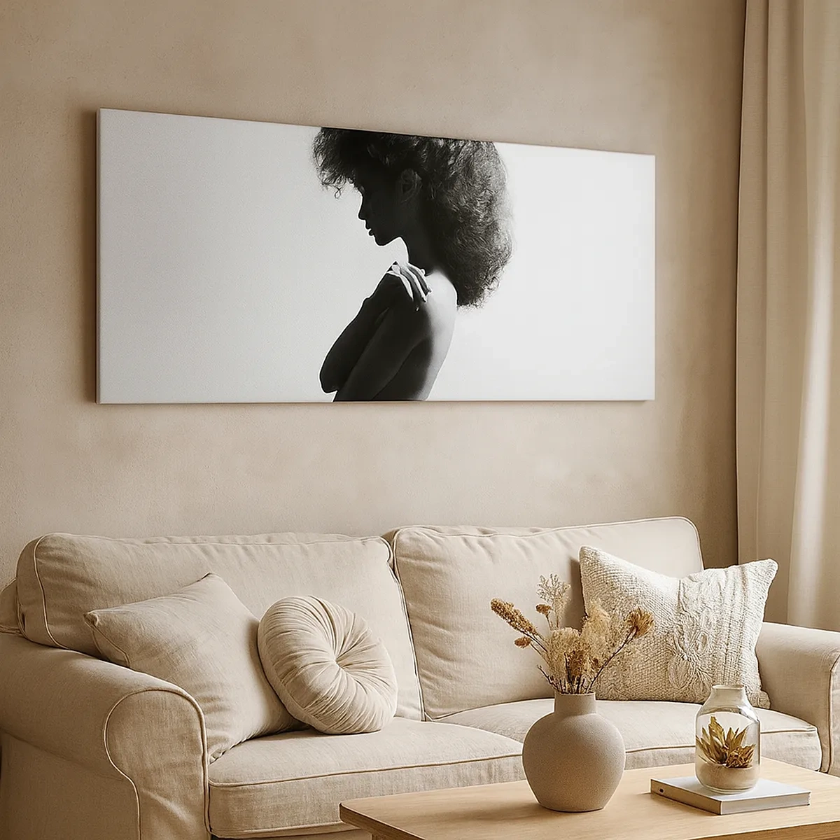 Impression sur toile - Image sur toile - Comme une fleur au bout d'une fine tige - 30x30 cm