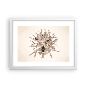 Affiche dans un cadre blanc - Poster - S'épanouir en danse - 40x30 cm