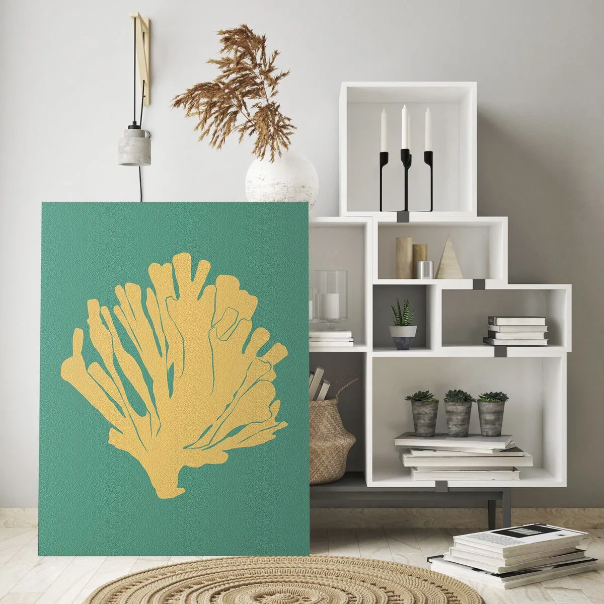 Impression sur verre - Image sur verre - Buisson forestier sous-marin - 80x120 cm