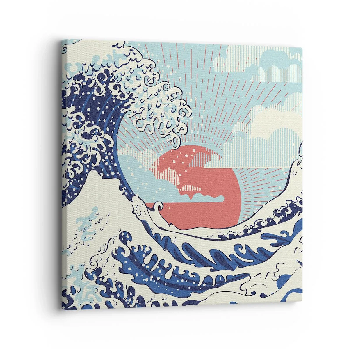 Impression sur toile - Image sur toile - D'une inspiration japonnaise - 30x30 cm