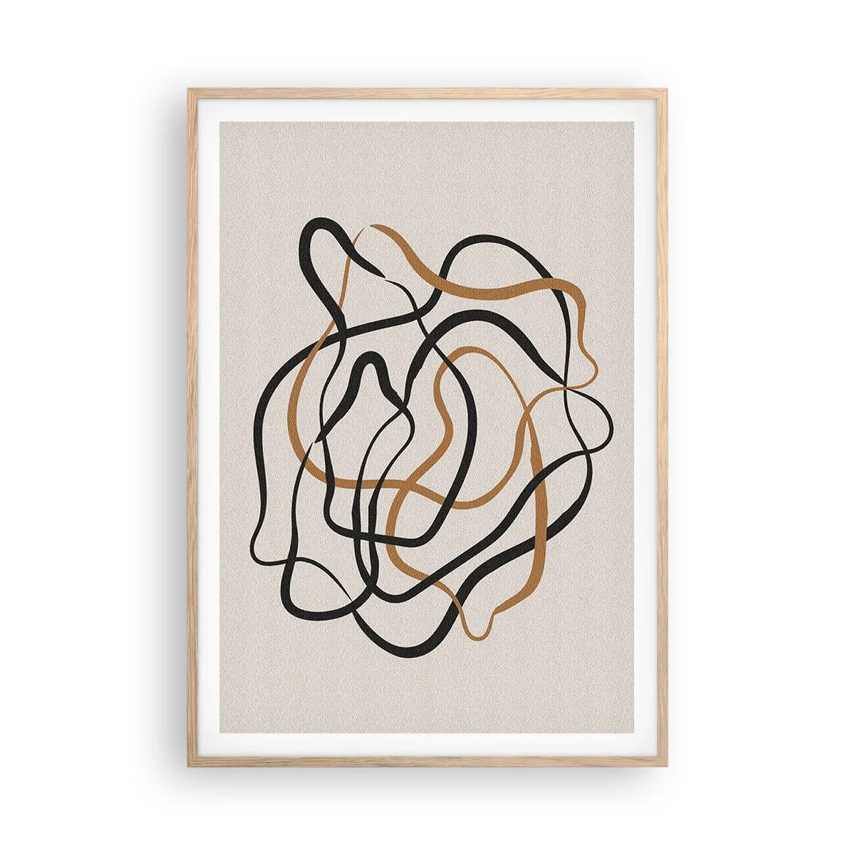 Affiche dans un chêne clair - Poster - Tout s'est mal déroulé - 70x100 cm