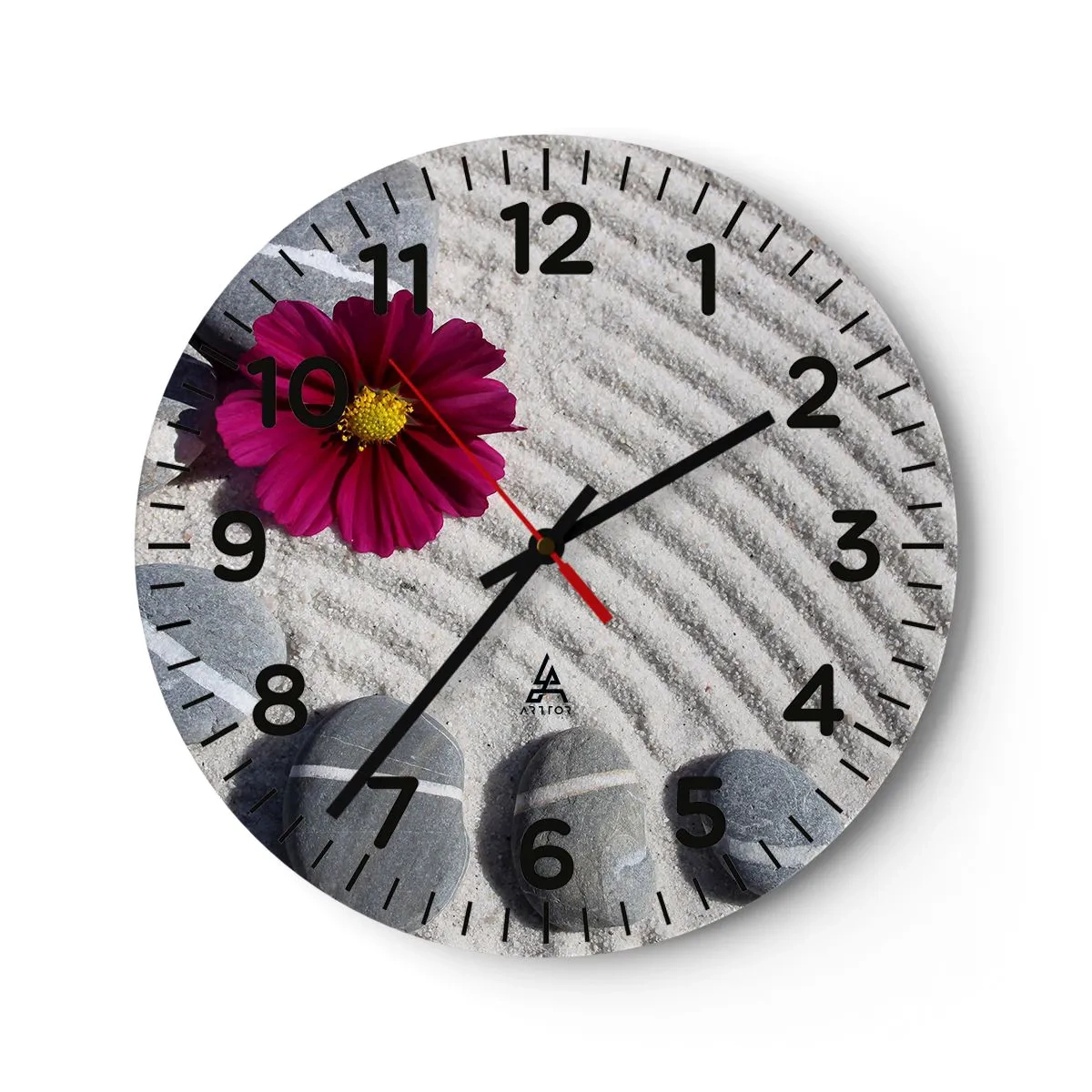 Horloge murale - Pendule murale - Énergie et paix du cercle magique de la nature - 30x30 cm