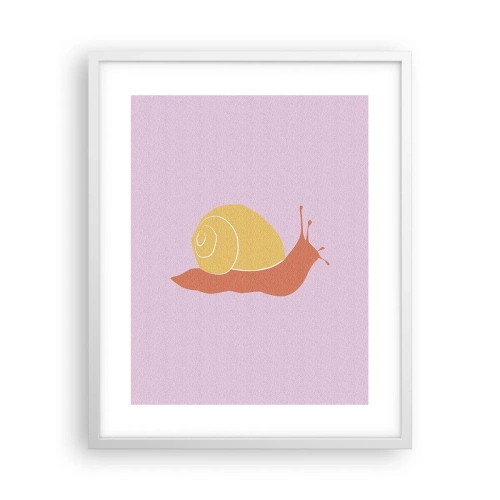 Affiche dans un cadre blanc - Poster - Il n'y a pas d'urgence - 40x50 cm