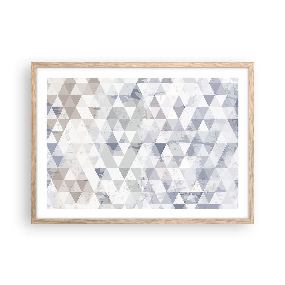 Affiche dans un chêne clair - Poster - En rythme de trois - 70x50 cm