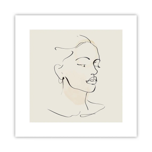 Affiche - Poster - Une ligne certaine - 30x30 cm