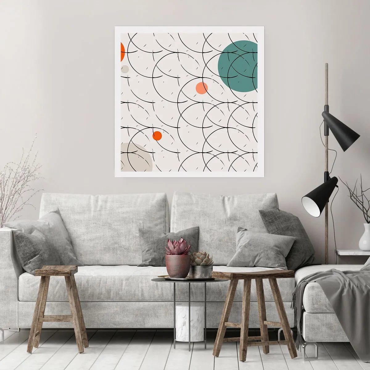 Affiche - Poster - Dans l'esprit pop art - 60x60 cm