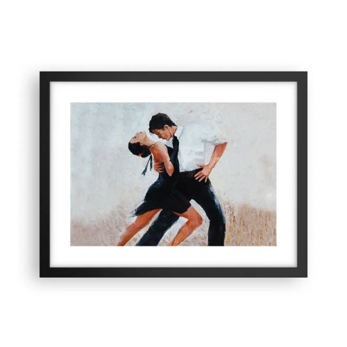 Affiche dans un cadre noir - Poster - Tango de mes rêves et pensées - 40x30 cm
