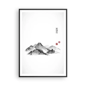 Affiche dans un cadre noir - Poster - Au-delà de la distance - 70x100 cm