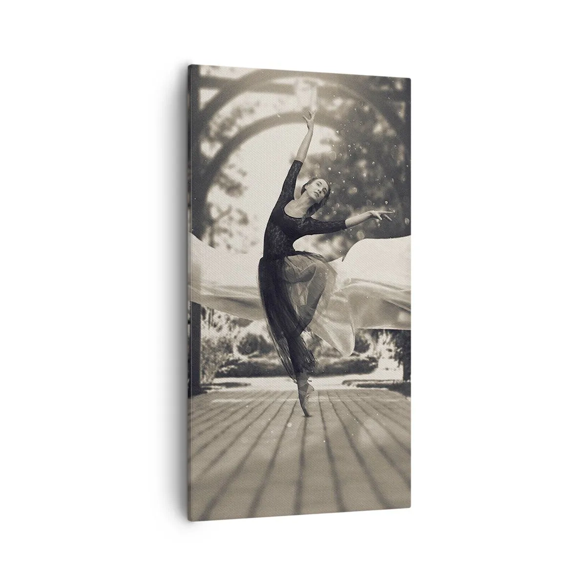 Impression sur toile - Image sur toile - La danse de l'esprit jardin - 55x100 cm