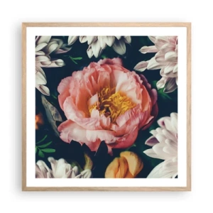 Affiche dans un chêne clair - Poster - Splendeur baroque - 60x60 cm