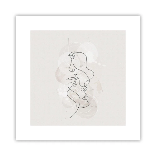 Affiche - Poster - Emmêlé dans une étreinte - 30x30 cm