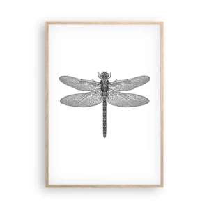 Affiche dans un chêne clair - Poster - Précision de la nature - 70x100 cm