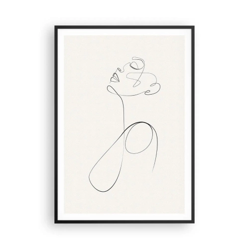 Affiche dans un cadre noir - Poster - En boucle dans les rêves - 70x100 cm