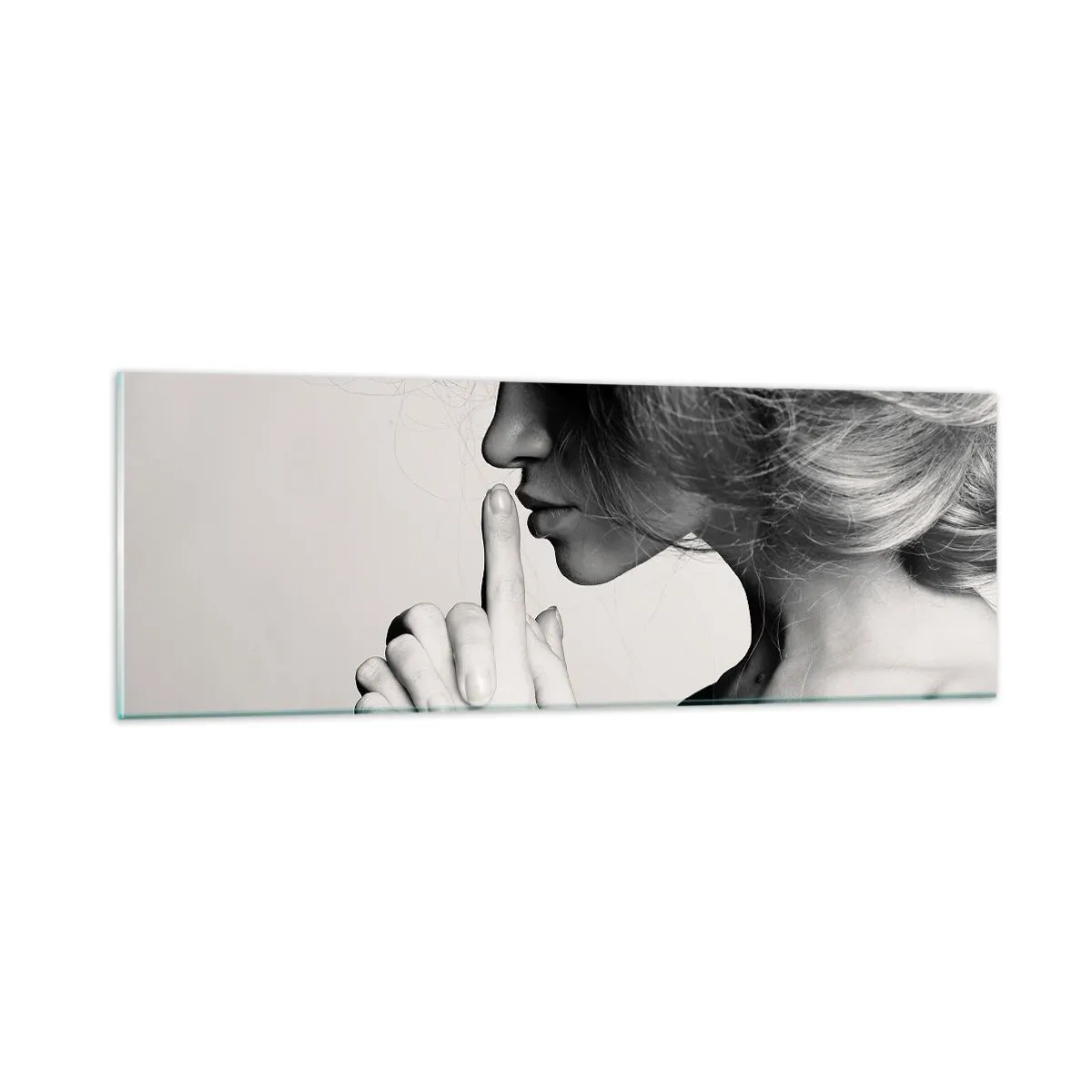 Impression sur verre - Image sur verre - A l'écoute d'elle-même - 90x30 cm