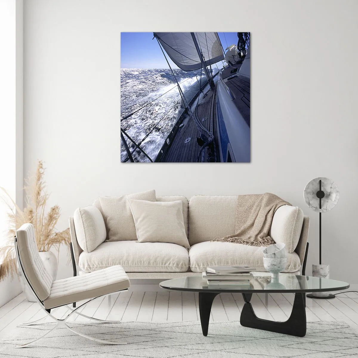 Impression sur verre - Image sur verre - Je sais ce que c'est d'être un oiseau - 70x70 cm