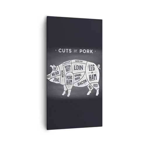 Impression sur toile - Image sur toile - L'art de la découpe - 55x100 cm