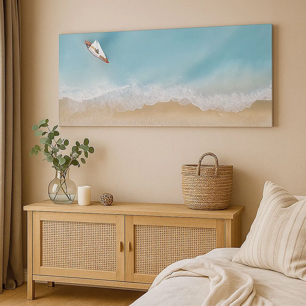 Impression sur toile - Image sur toile - A la frontière de l'azur et de l'or - 100x40 cm