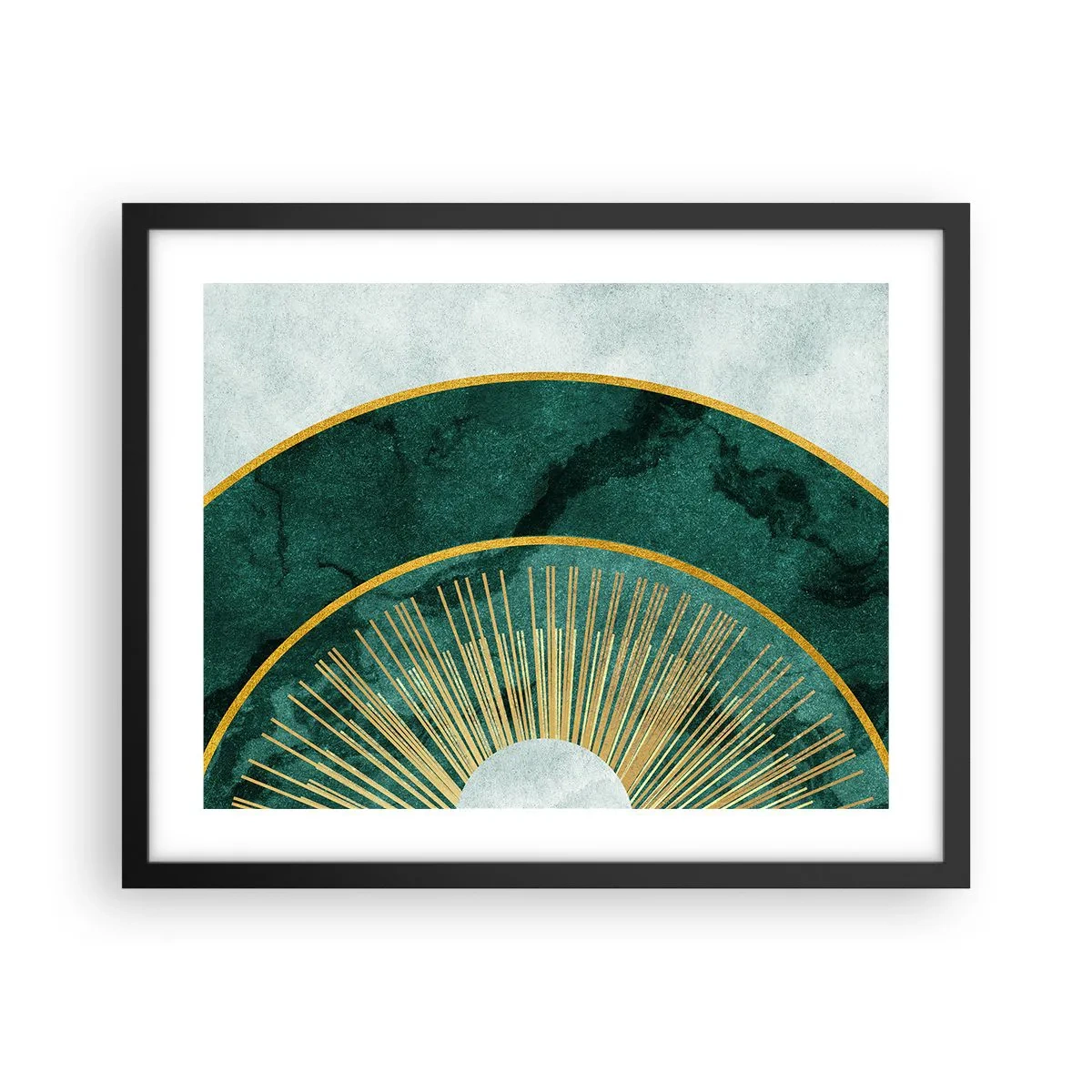 Affiche dans un cadre noir - Poster - Un autre système solaire - 50x40 cm