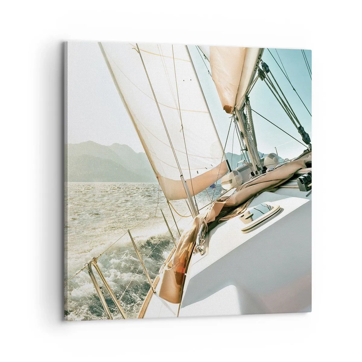 Impression sur toile - Image sur toile - Toutes voiles dehors - 60x60 cm