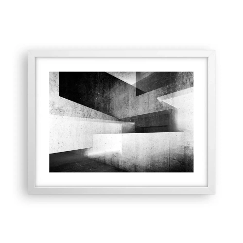 Affiche dans un cadre blanc - Poster - Structure de l'espace - 40x30 cm