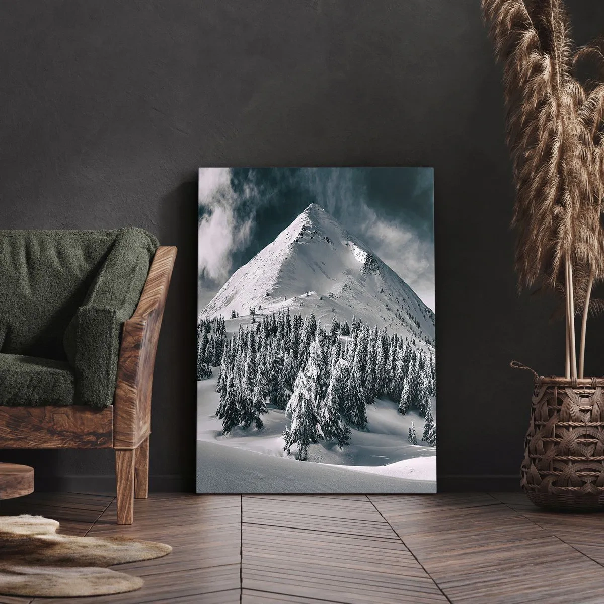 Impression sur toile - Image sur toile - Le pays de la neige et de la glace - 55x100 cm