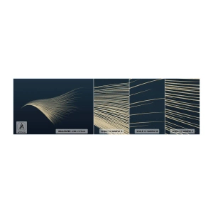 Échantillon de Papier Peint Premium Sand - Comme les cheveux d'un ange - Abstraction, Morceau, Graphique - 100x30 cm