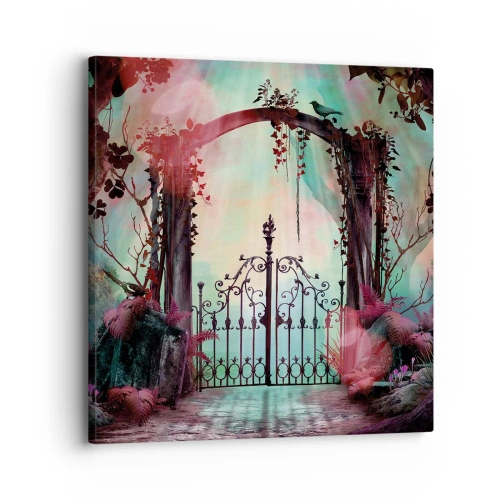 Impression sur toile - Image sur toile - Jardin secret - 30x30 cm