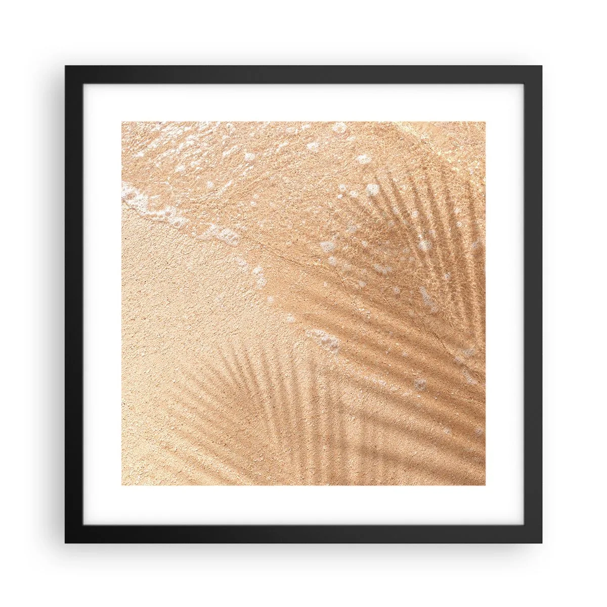 Affiche dans un cadre noir - Poster - Ombre d'un été chaud - 40x40 cm