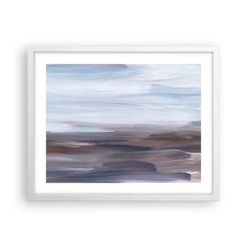 Affiche dans un cadre blanc - Poster - Éléments : eau - 50x40 cm