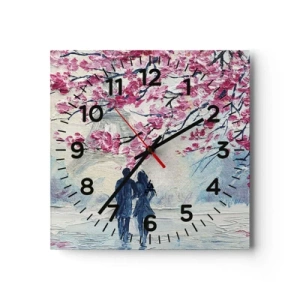Horloge murale - Pendule murale - Ballade romantique - 30x30 cm