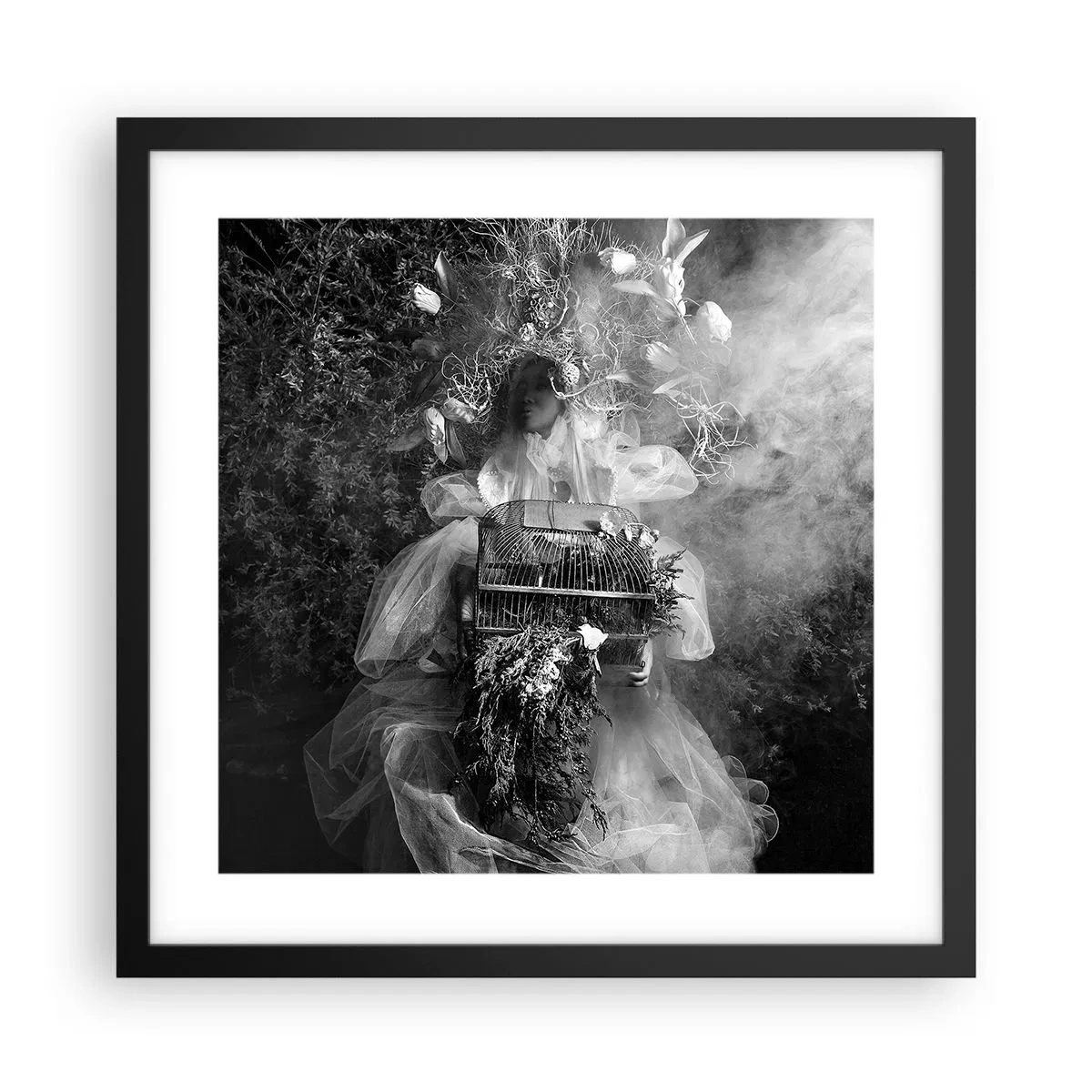 Affiche dans un cadre noir - Poster - Tout simplement Mère Nature - 40x40 cm