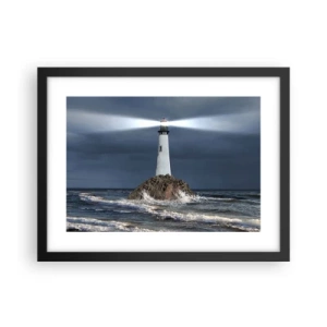 Affiche dans un cadre noir - Poster - I… i… ici ! - 40x30 cm