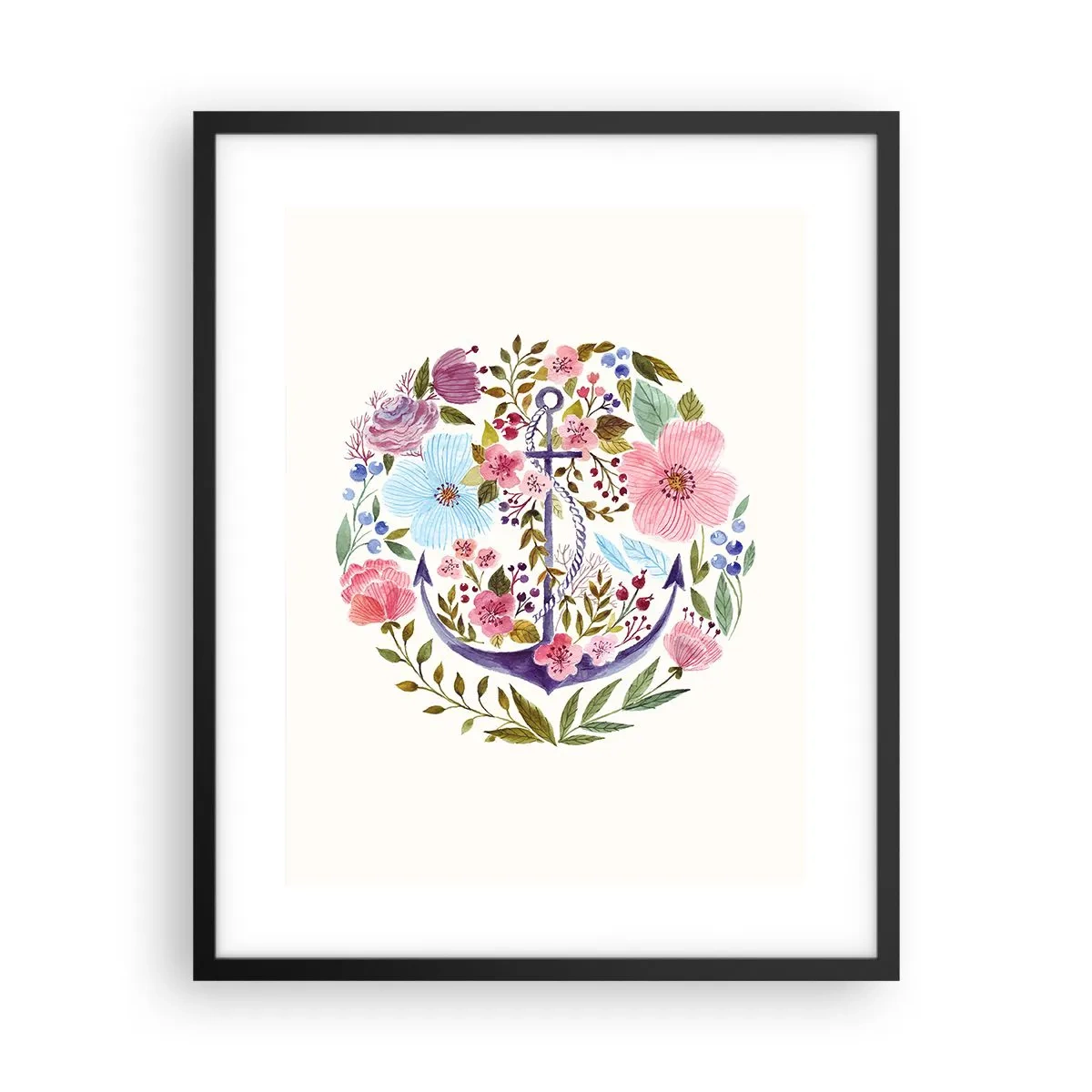 Affiche dans un cadre noir - Poster - Le beau rêve du marin - 40x50 cm