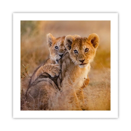 Affiche - Poster - Ne pas déranger! On s'amuse - 50x50 cm