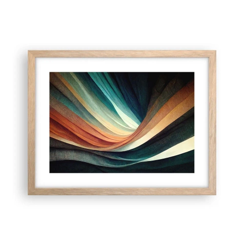 Affiche dans un chêne clair - Poster - Tissé à partir de couleurs - 40x30 cm