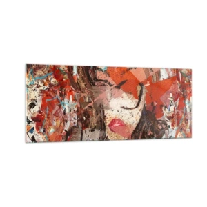 Impression sur verre - Image sur verre - Personne ne sait ce que tu es vraiment - 100x40 cm