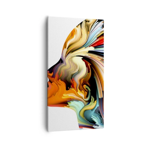 Impression sur toile - Image sur toile - Une explosion d'imaginaire - 55x100 cm