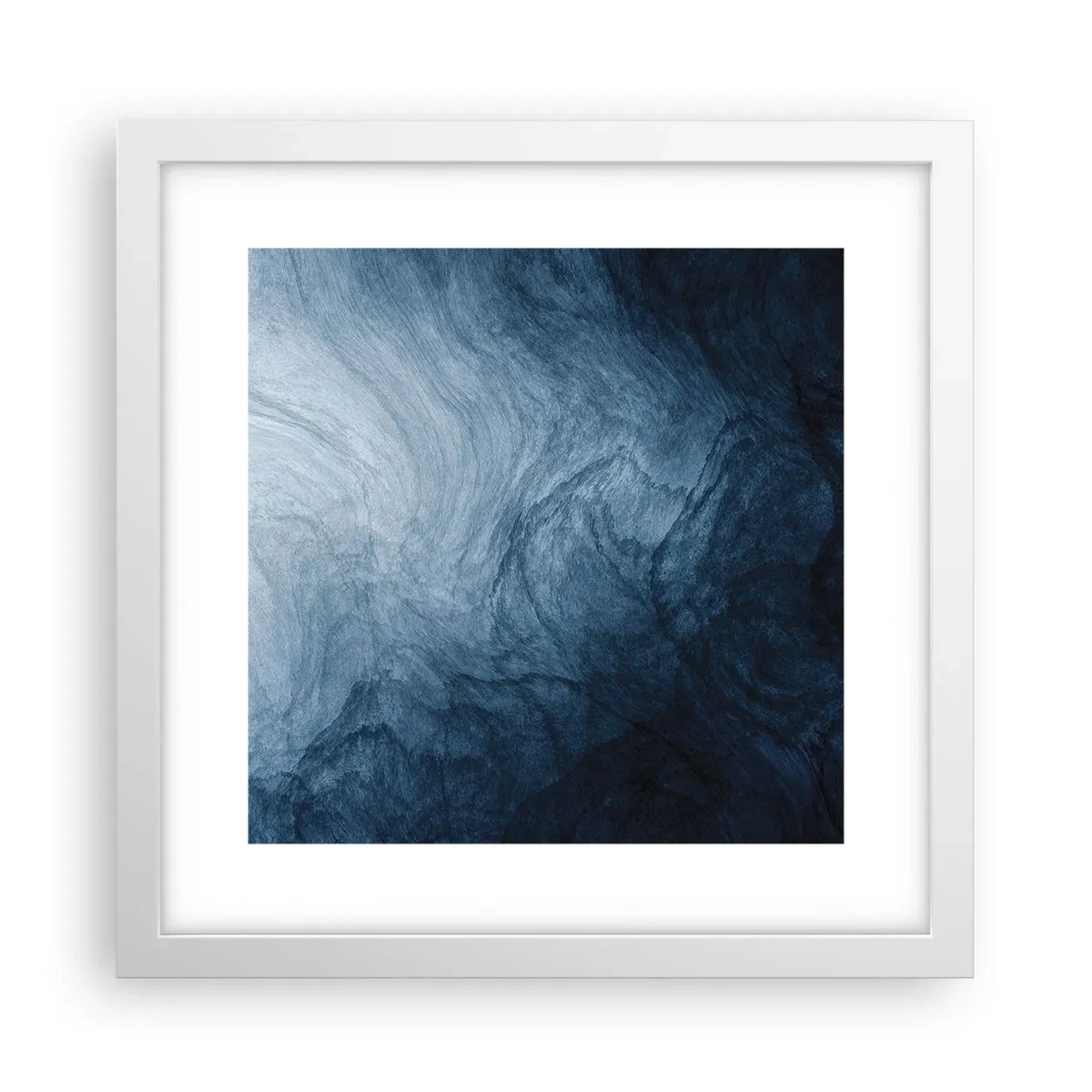 Affiche dans un cadre blanc - Poster - Atteindre en profondeur - 30x30 cm