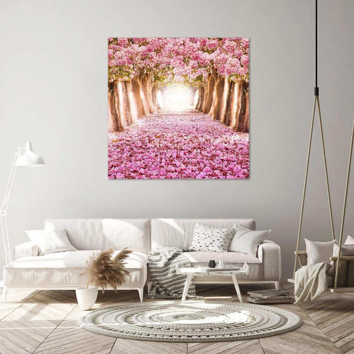 Impression sur toile - Image sur toile - La route du paradis - 70x70 cm