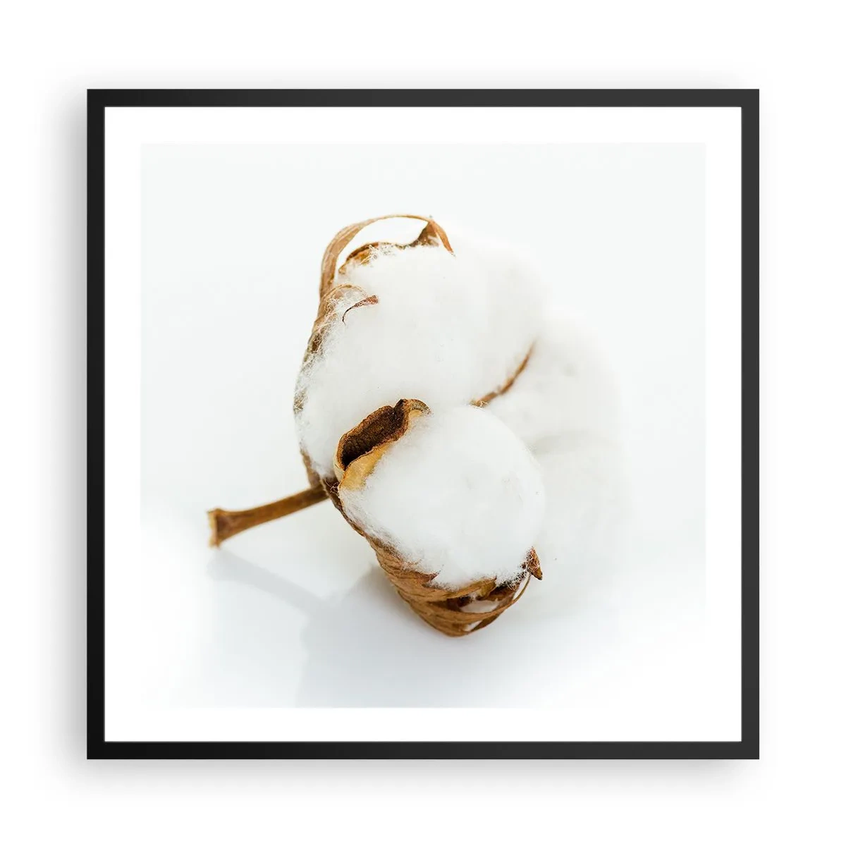 Affiche dans un cadre noir - Poster - Doux par nature - 60x60 cm
