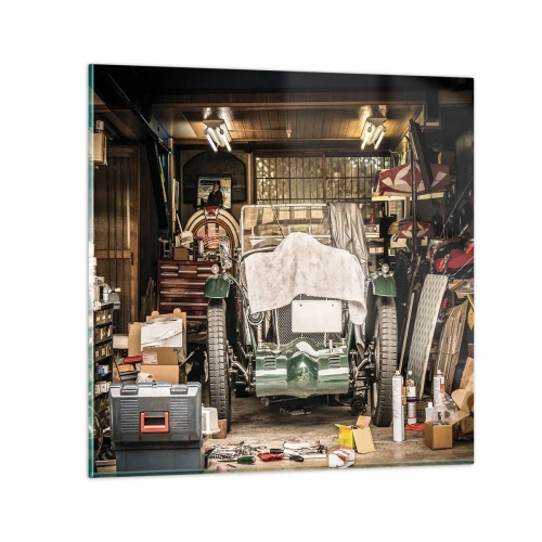 Impression sur verre - Image sur verre - Retour vers le passé - 50x50 cm