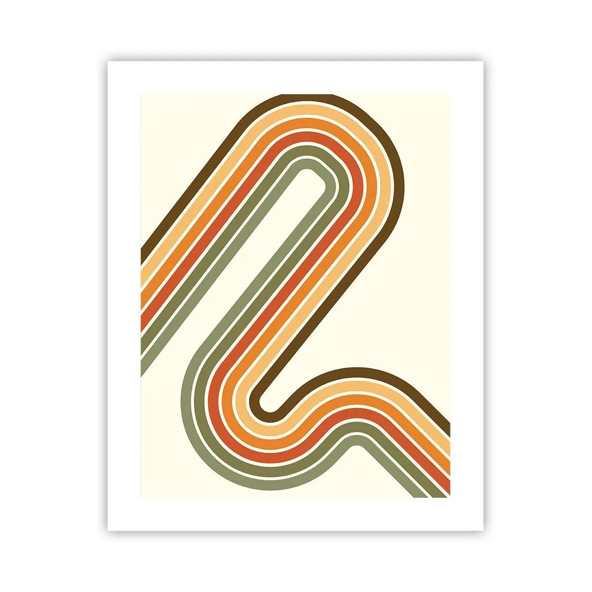 Affiche - Poster - En zig zag vers le but - 40x50 cm