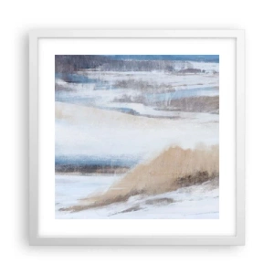 Affiche dans un cadre blanc - Poster - Composition hivernale - 40x40 cm