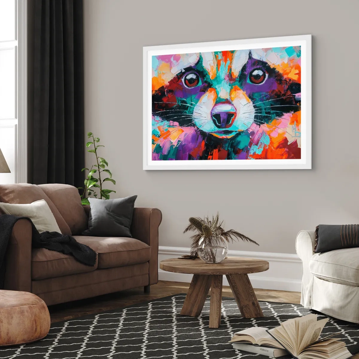 Affiche dans un cadre blanc - Poster - Uniquement de belles émotions - 40x30 cm