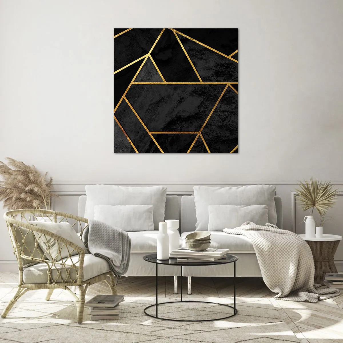 Impression sur verre - Image sur verre - Obscurité et éclat - 60x60 cm