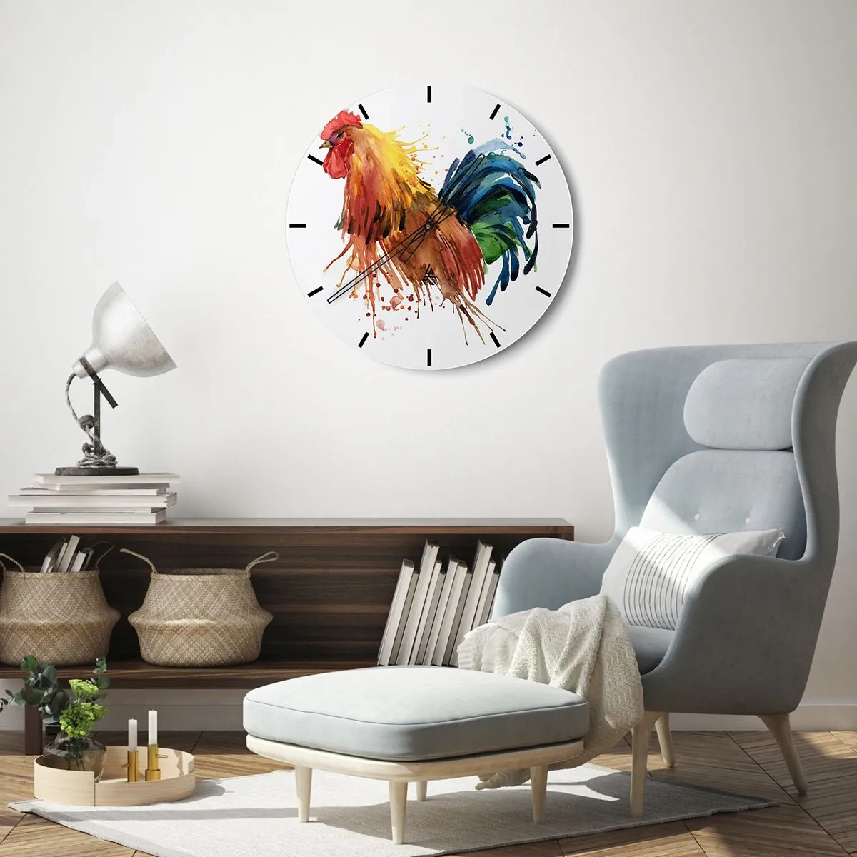Horloge murale - Pendule murale - Robe royale, fierté royale - 30x30 cm
