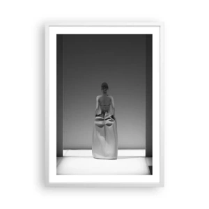 Affiche dans un cadre blanc - Poster - Simplicité raffinée - 50x70 cm