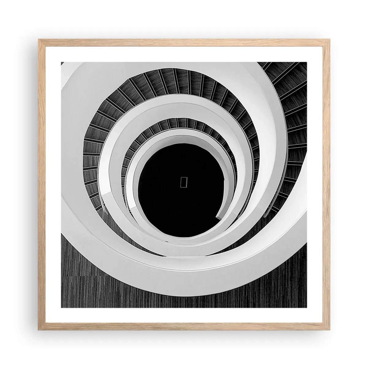 Affiche dans un chêne clair - Poster - Les choses concrêtes - 60x60 cm